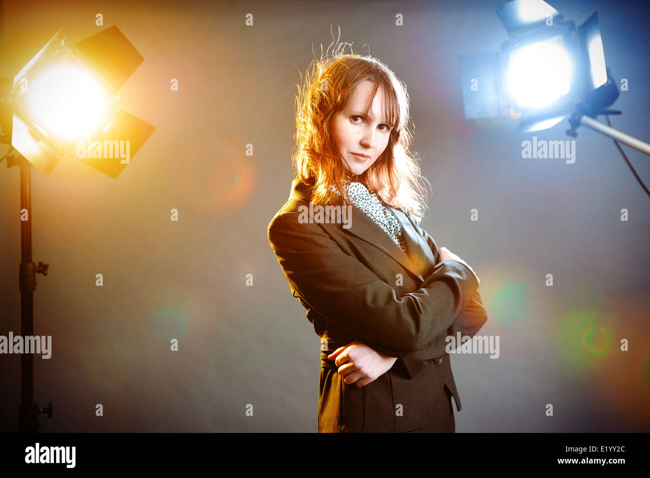 Donna di affari Foto Stock