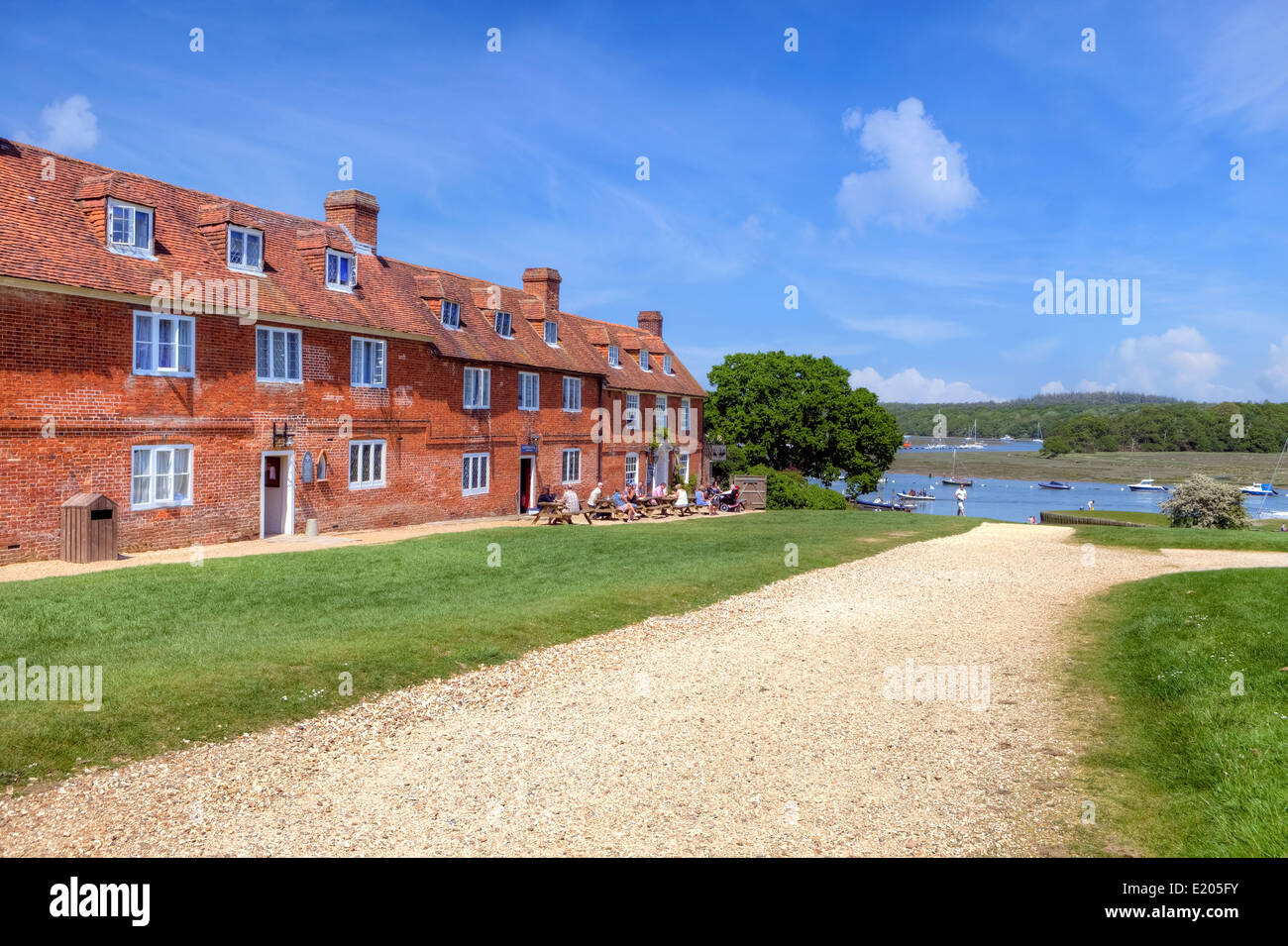 Scudi grandi Hard, Beaulieu, Hampshire, Inghilterra, Regno Unito Foto Stock