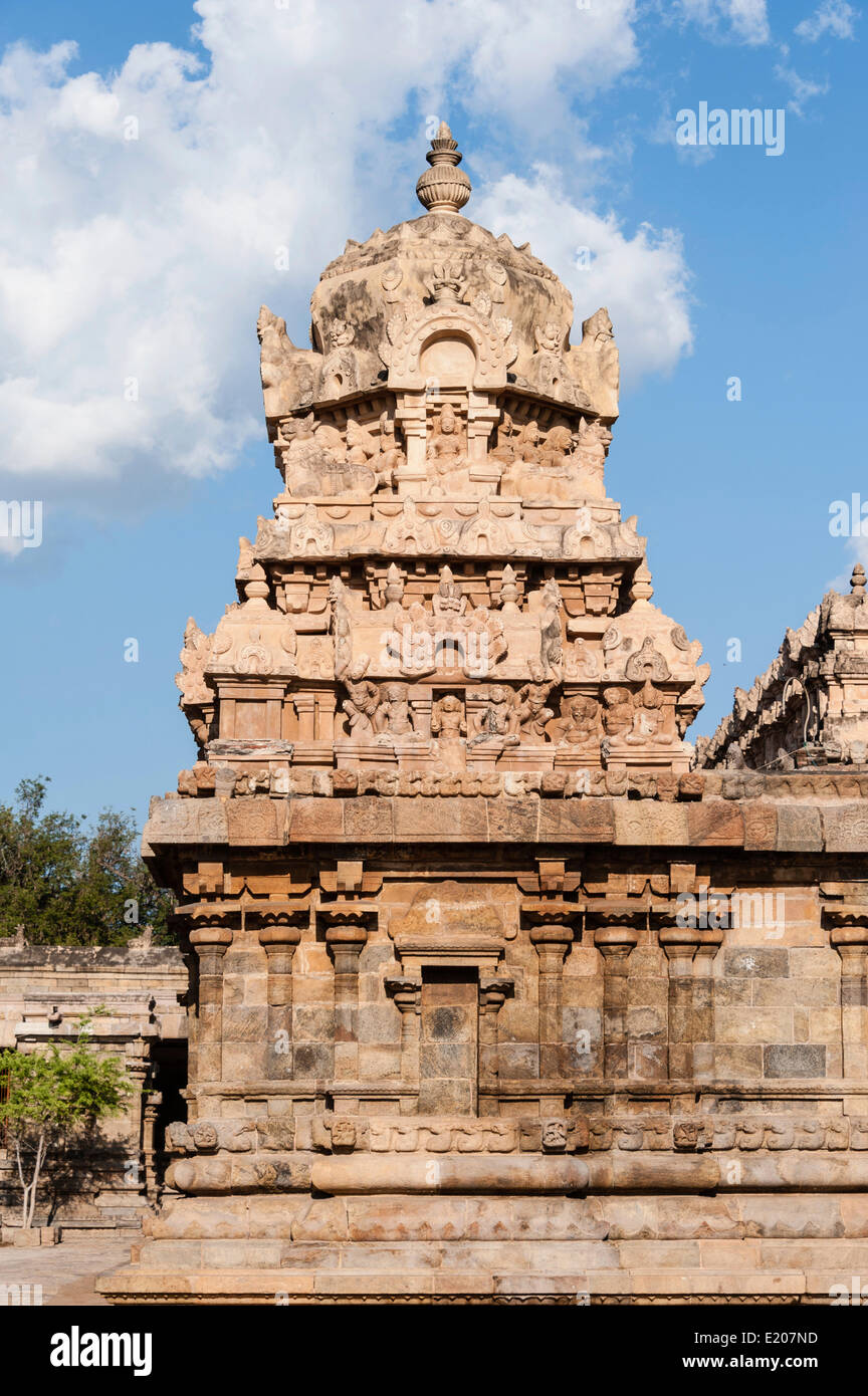 Tempio Airavatesvara, tempio complesso, Darasuram, Tamil Nadu, India Foto Stock