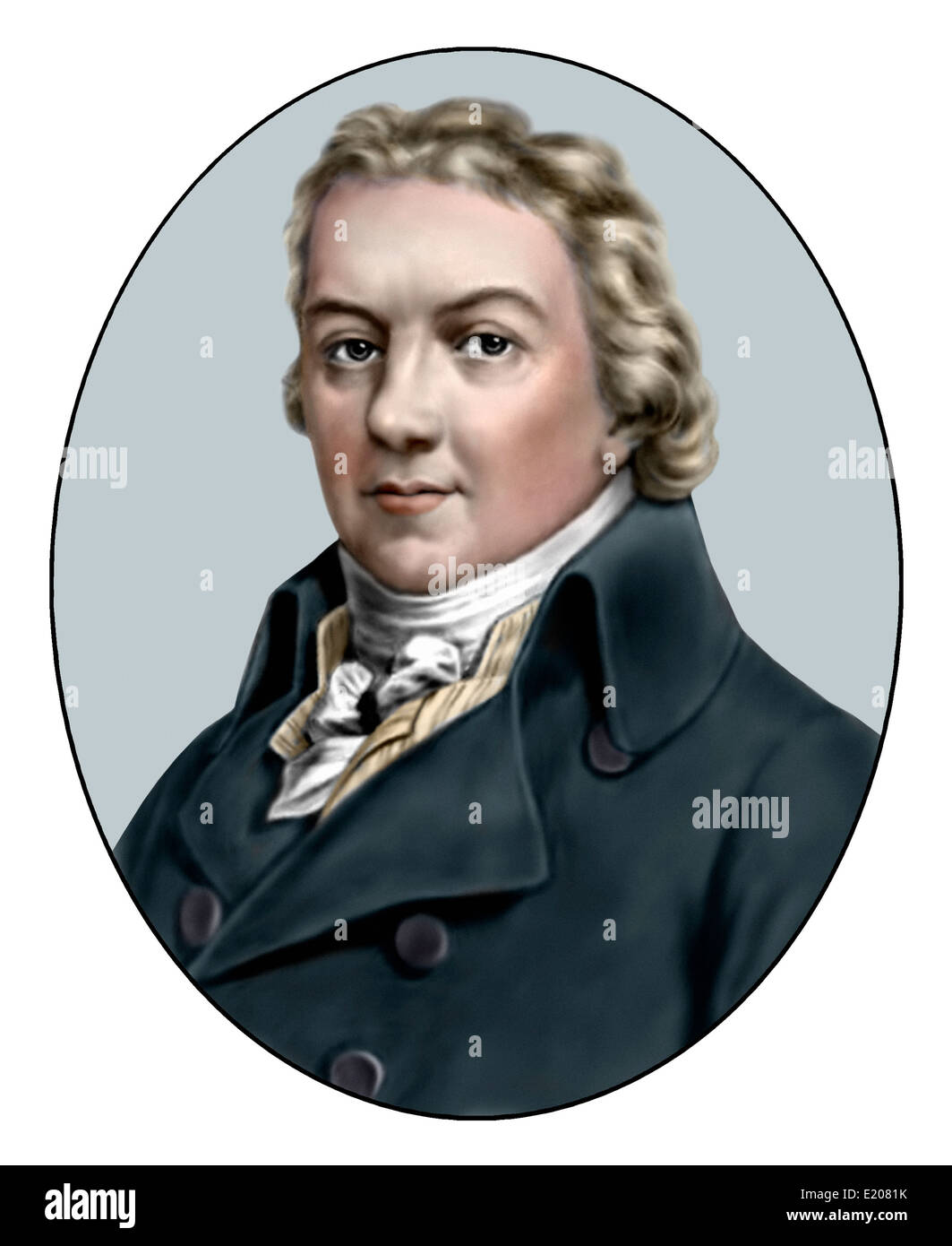 Edward Jenner; 1749 1823; medico inglese; illustrazione Foto Stock