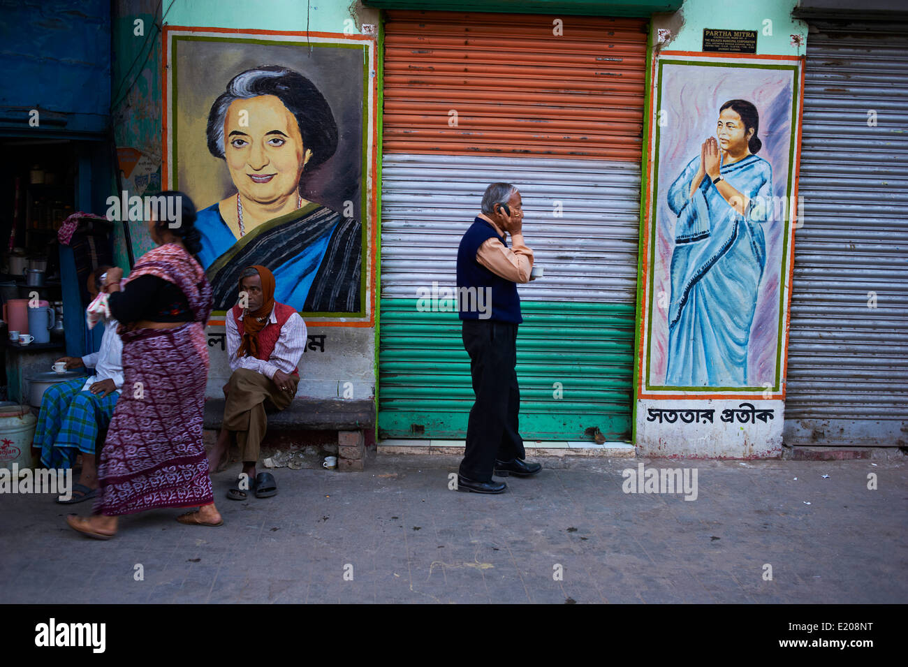 India Bengala Occidentale, Calcutta, Calcutta, Street Life Foto Stock