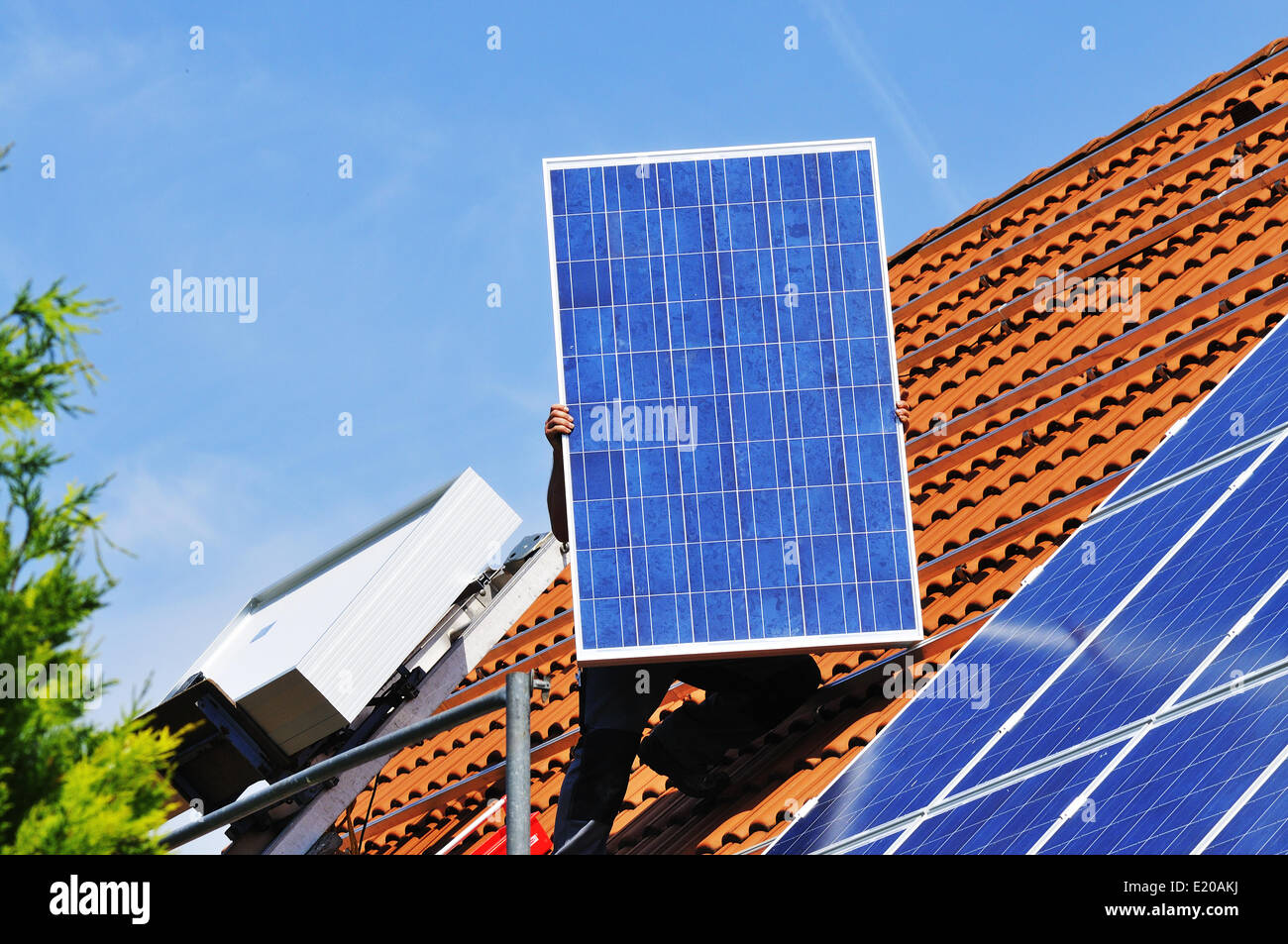 Fotovoltaico Foto Stock
