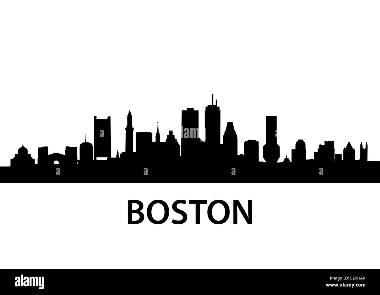 Skyline Boston Foto Stock