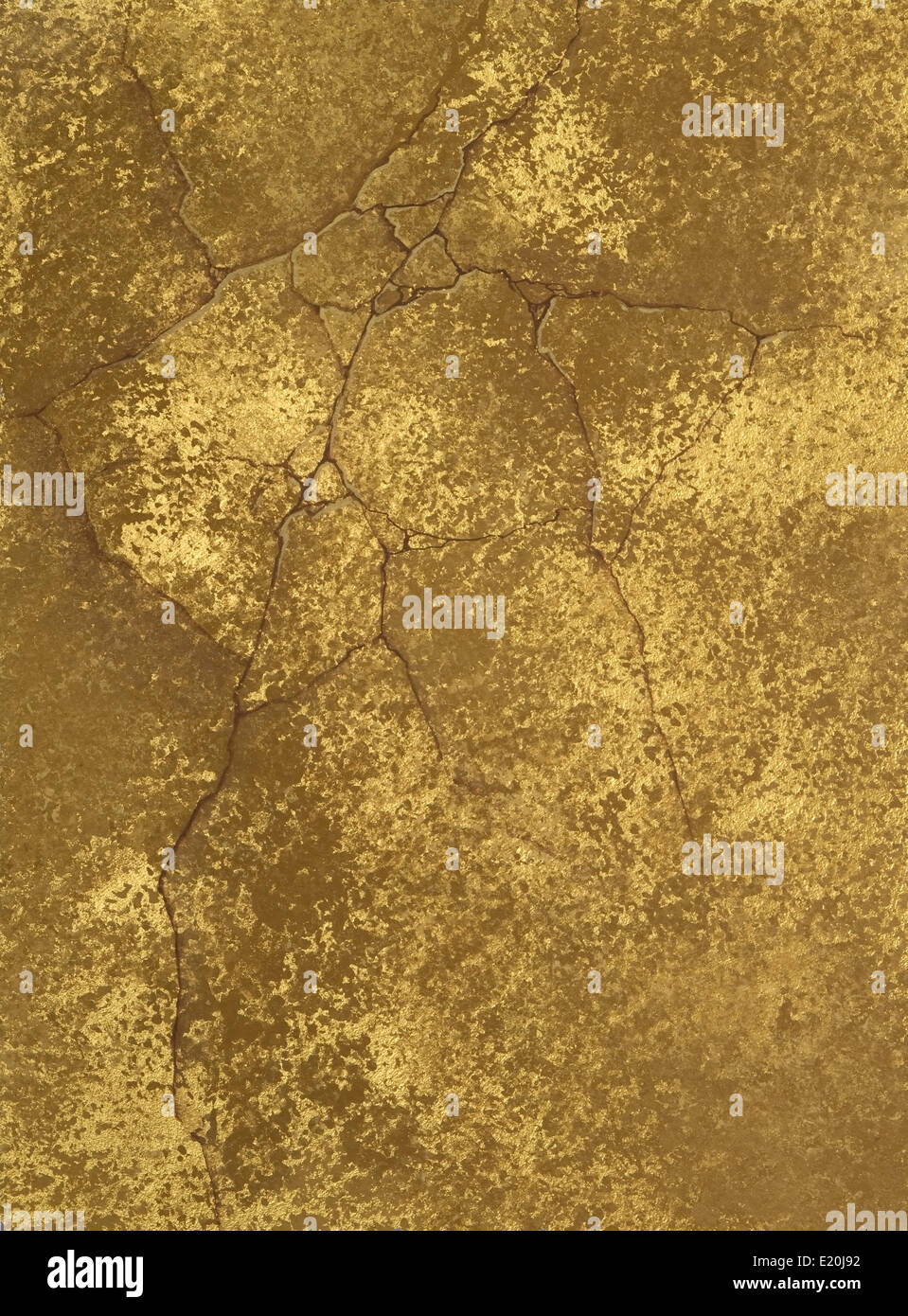 Texture a parete con spot oro Foto Stock