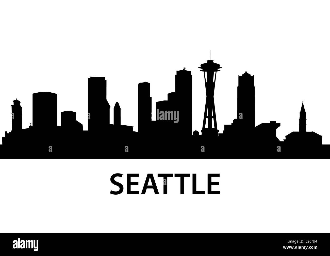 Skyline Seattle Foto Stock
