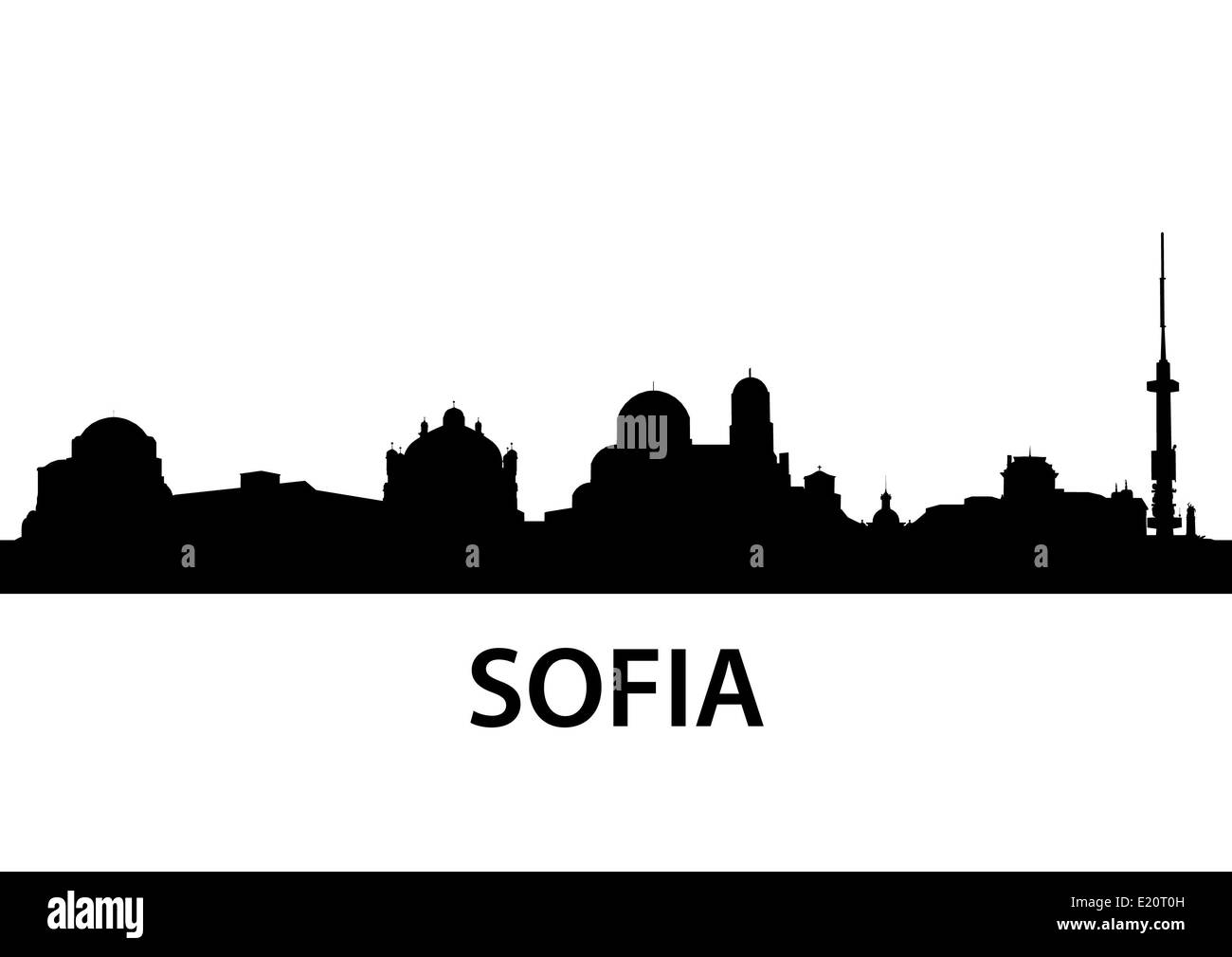 Skyline Sofia Foto Stock