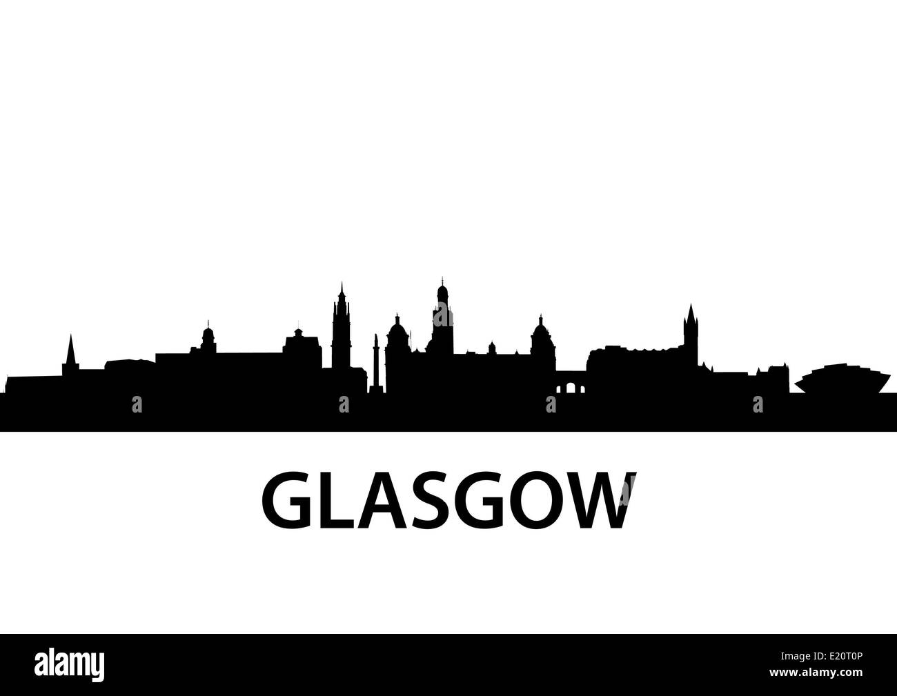 Skyline Glasgow Foto Stock