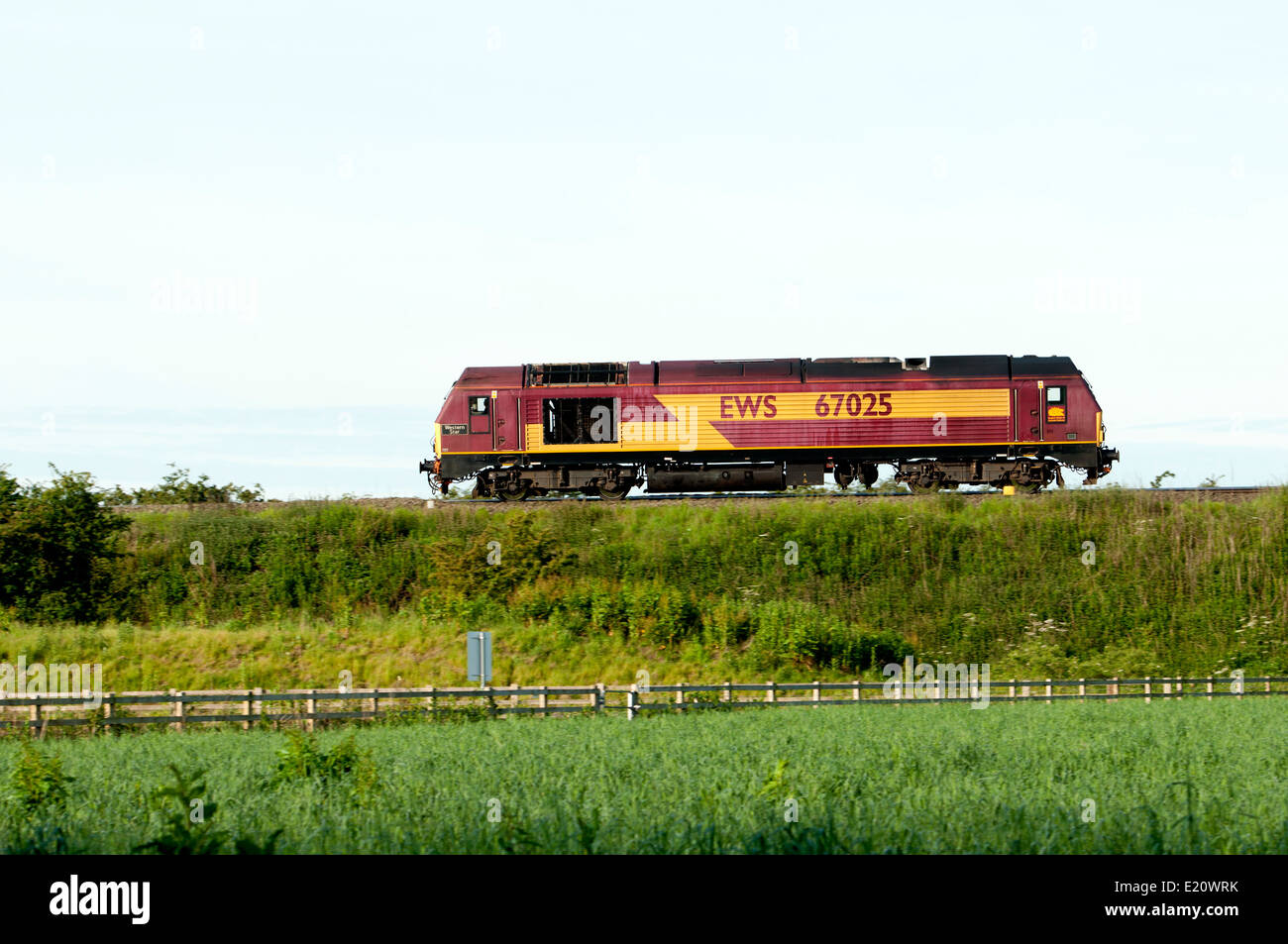 Classe EWS 67 locomotiva diesel n. 67025 'Western Star' Foto Stock