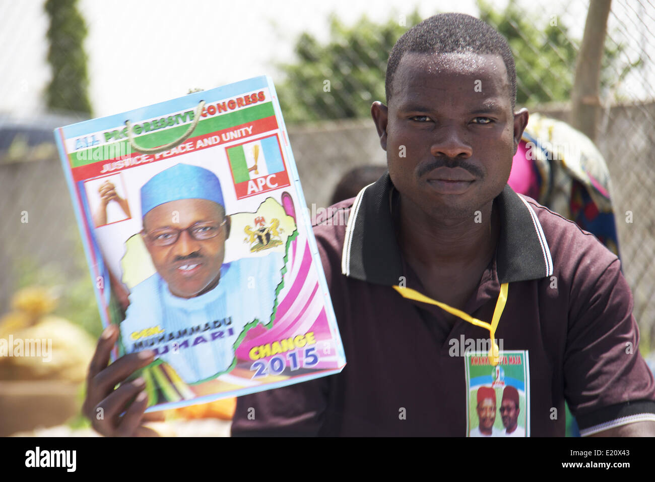 La Nigeria popolazione durante l'elezione Foto Stock
