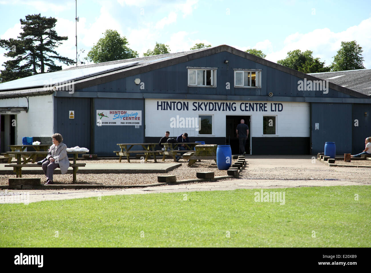 Hinton Skydiving Centre Limited a Hinton in siepi Airfield in Oxfordshire Foto Stock