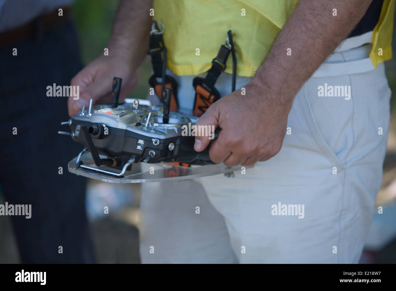 Il dispositivo di telecomando per idrovolanti, Badajoz, Spagna Foto Stock