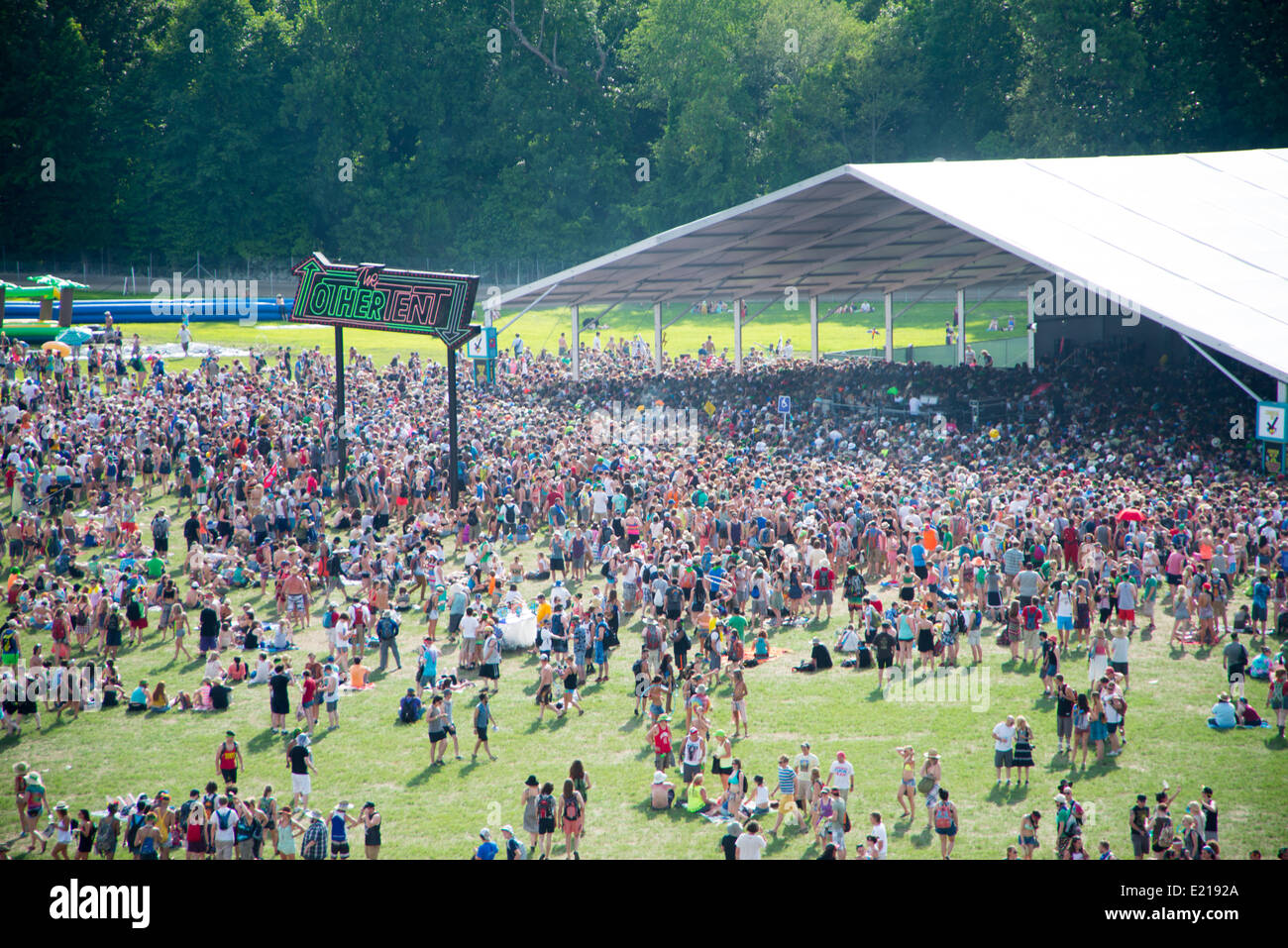 Manchester, TN, noi. 12 Giugno, 2014. Il Bonnaroo Music Festival che si svolgono in Manchester, TN, Stati Uniti d'America il 12 giugno 2014 Credit: Marc Griffin/Alamy Live News Foto Stock