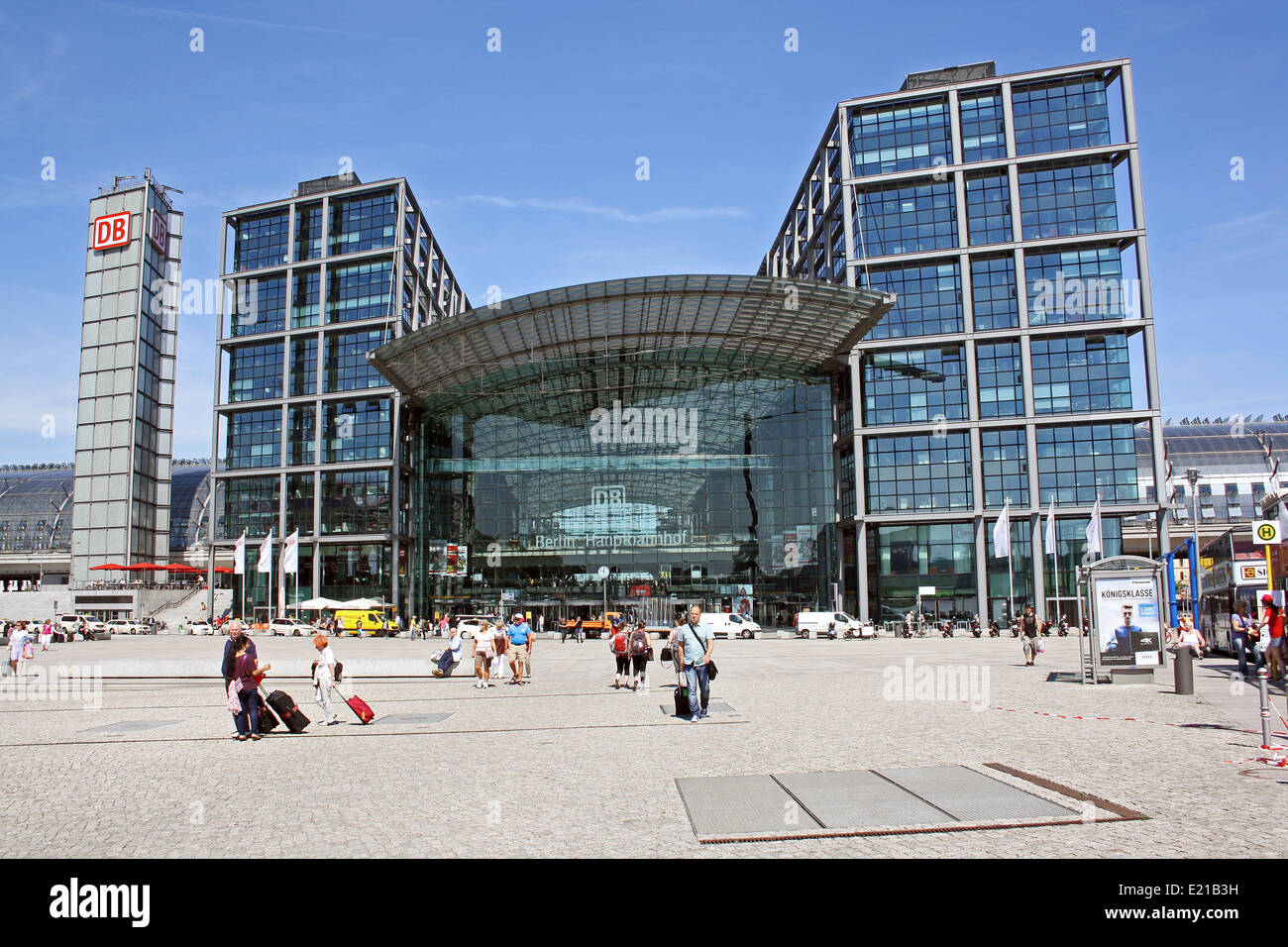 Berlin Hbf, Hauptbahnhof, la stazione ferroviaria principale Foto Stock