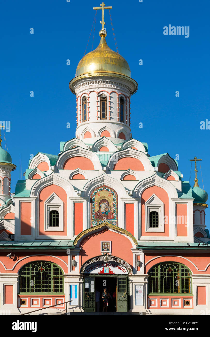 Mosca, il Kazan Cathedal Foto Stock