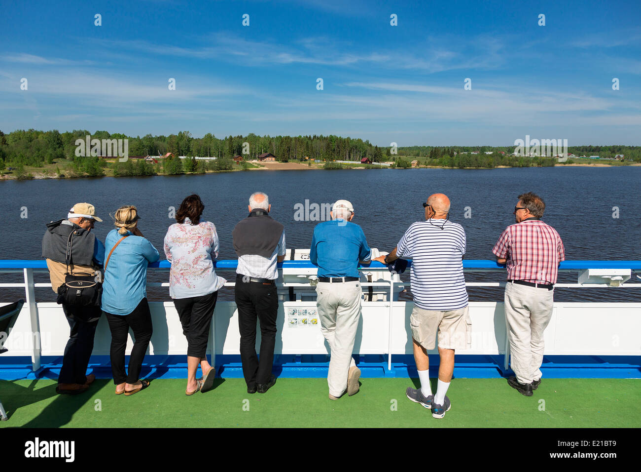 Russia, crociera sul fiume Volga Foto Stock