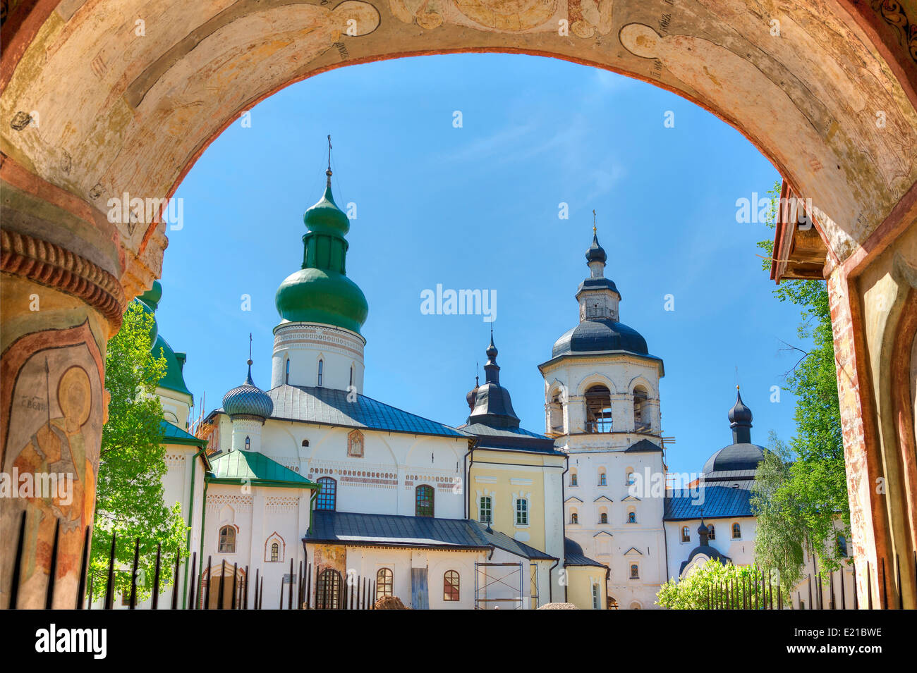 Kirillo-Belozersky Monastero, Goritsy, Volga Baltico Foto Stock