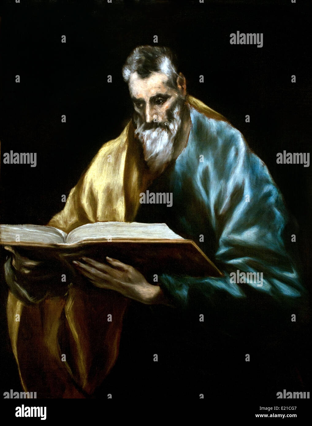 Apostolo San Simon 1610-14 El Greco Dominikos Theotokopoulos (Creta 1541 Toledo 1614) SPAGNOLO GRECO Foto Stock