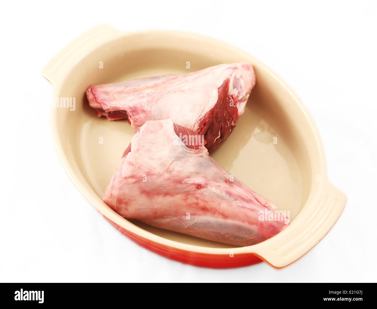 Gambo, freschi a base di carne rossa Foto Stock