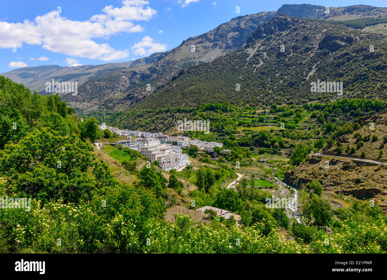 Ohanes Village in Alpujarra di montagna della provincia di Granada Spagna Foto Stock