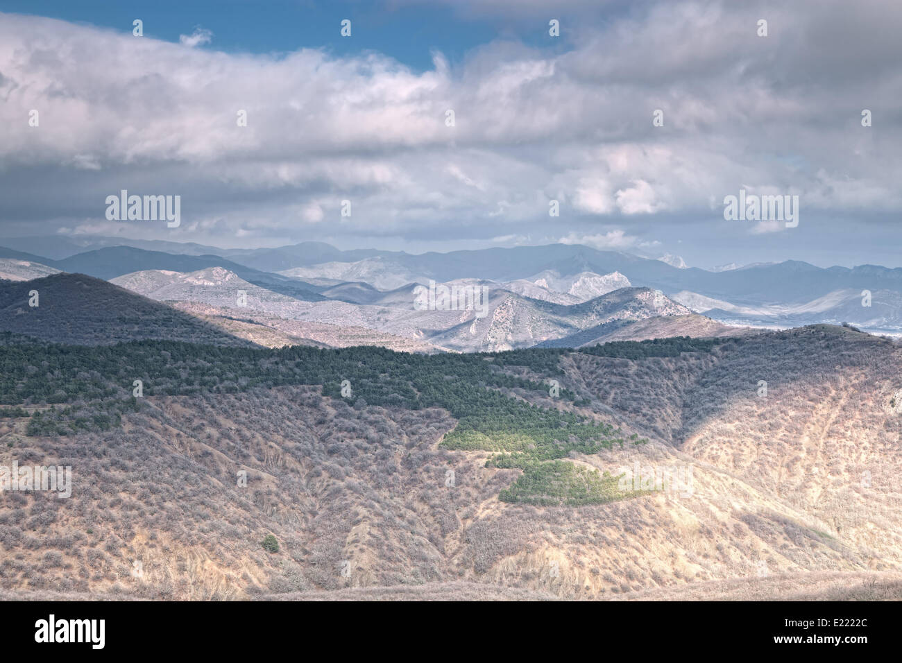 Colline della montagna Foto Stock