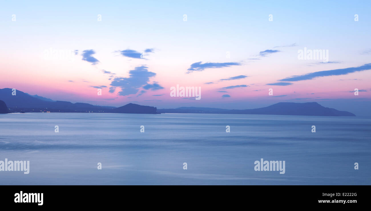 Tramonto sul Mar Nero Foto Stock