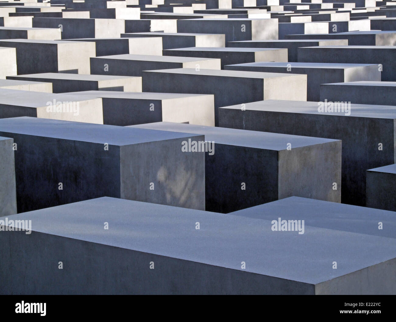 Il memoriale dell'olocausto Berlino Germania Foto Stock