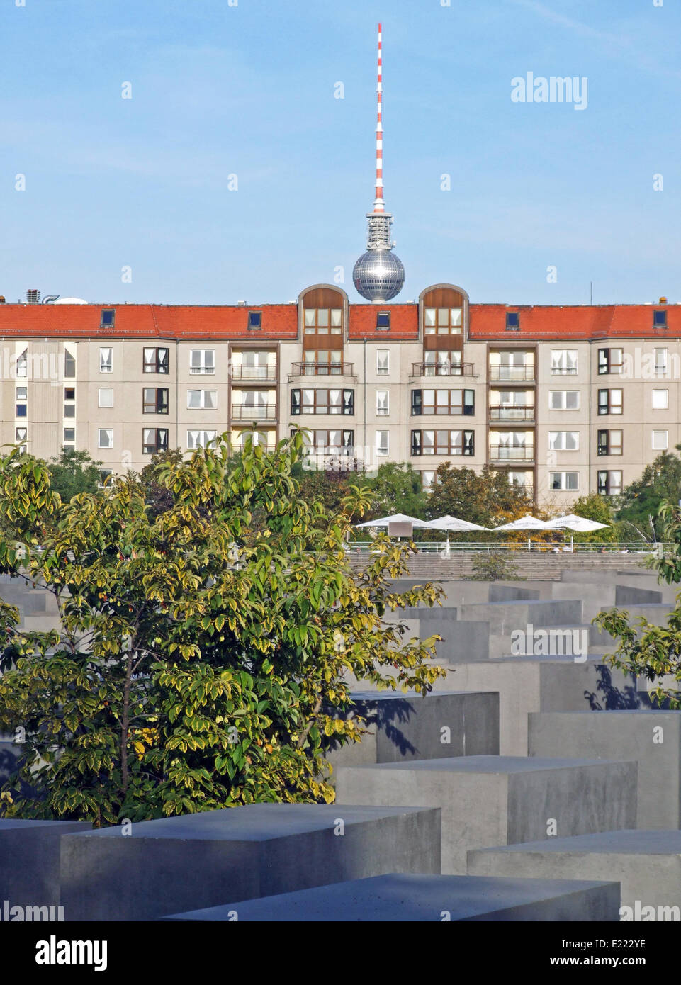 Il memoriale dell'olocausto Berlino Germania Foto Stock