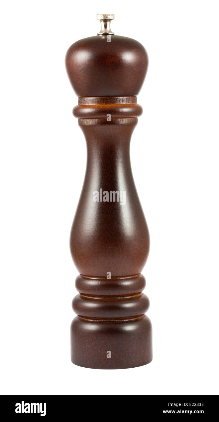 Marrone scuro mulino di pepe Foto Stock