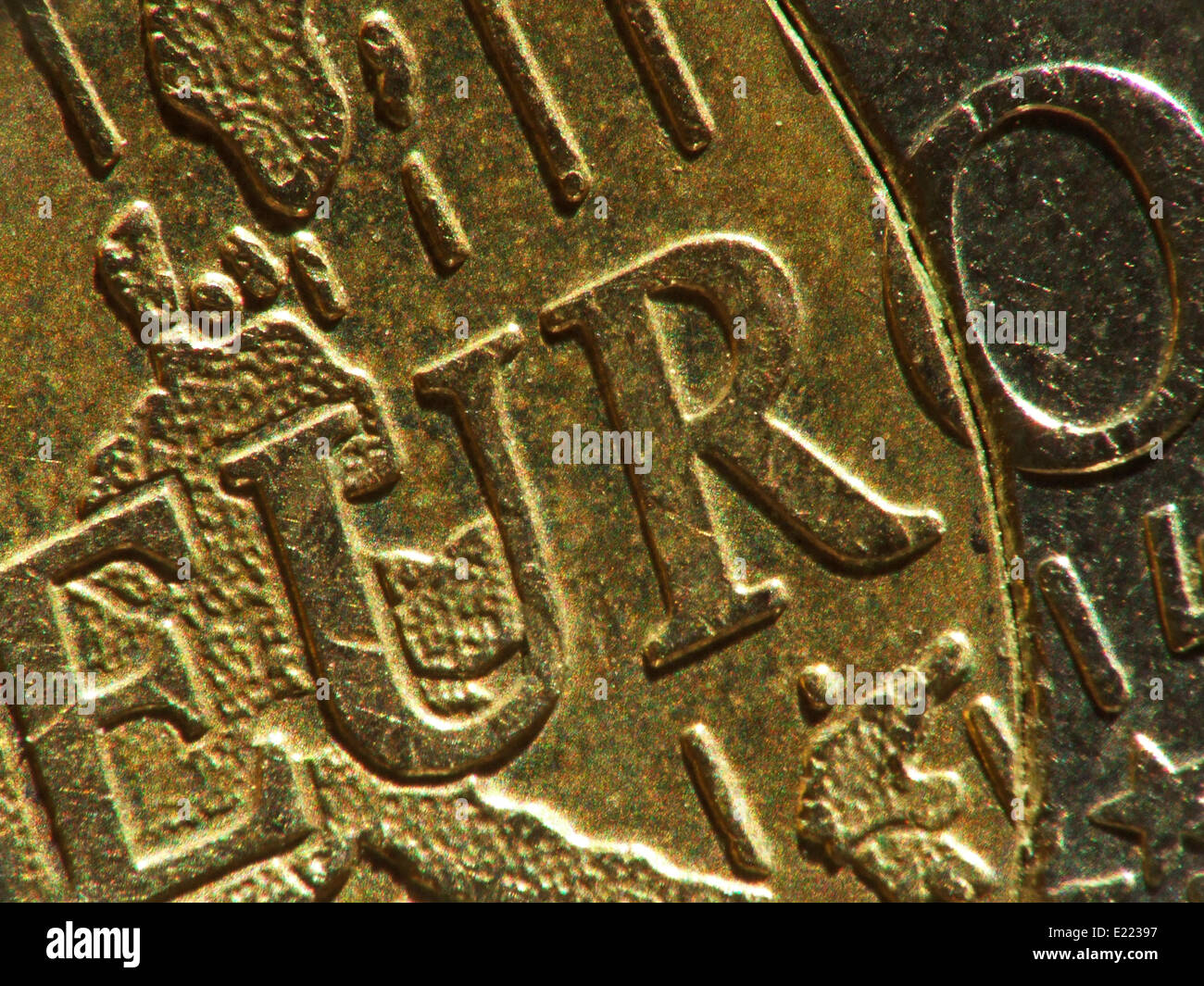 Euro moneta Foto Stock