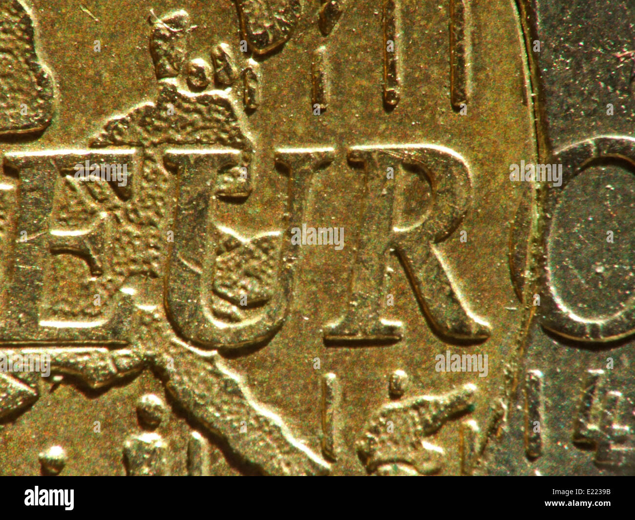 Euro moneta Foto Stock