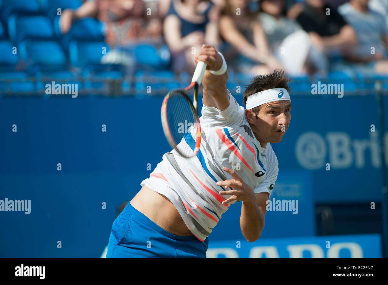 Londra, Regno Unito. Xiii Giugno, 2014. Queens Club Aegon Championships Quarti di finale. Credit: Azione Plus immagini di sport/Alamy Live News Foto Stock