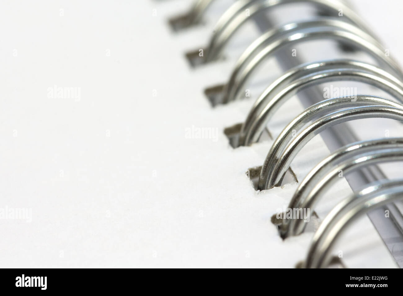 Rilegato a spirale Notebook close up Foto Stock