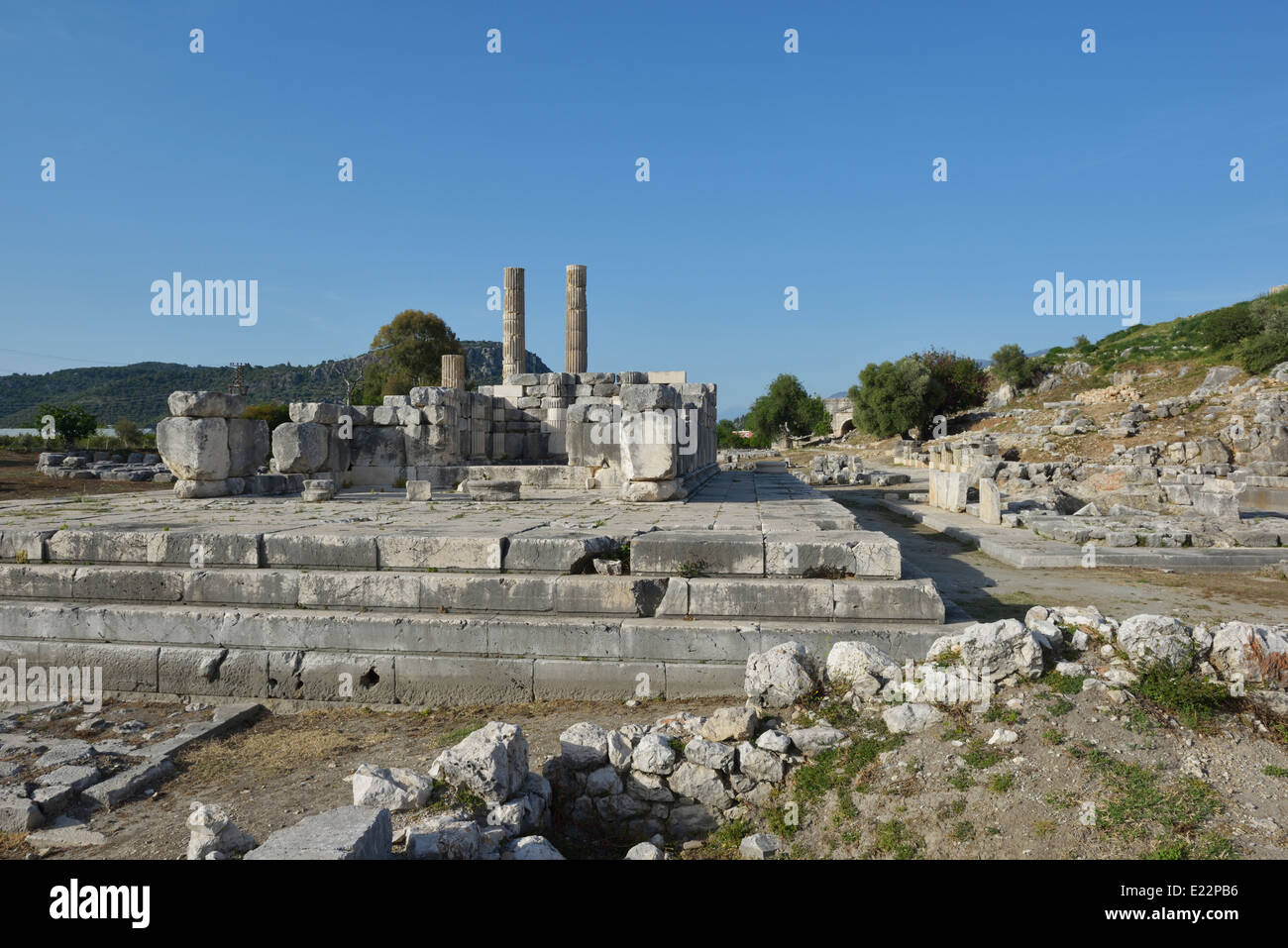Tempio di Leto, Letoon, Turchia 140422 60979 Foto Stock