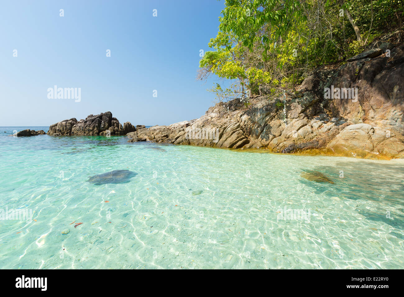 Splendide spiagge tropicali di Tarutao National Marine Park, Satun, nel sud della Thailandia Foto Stock