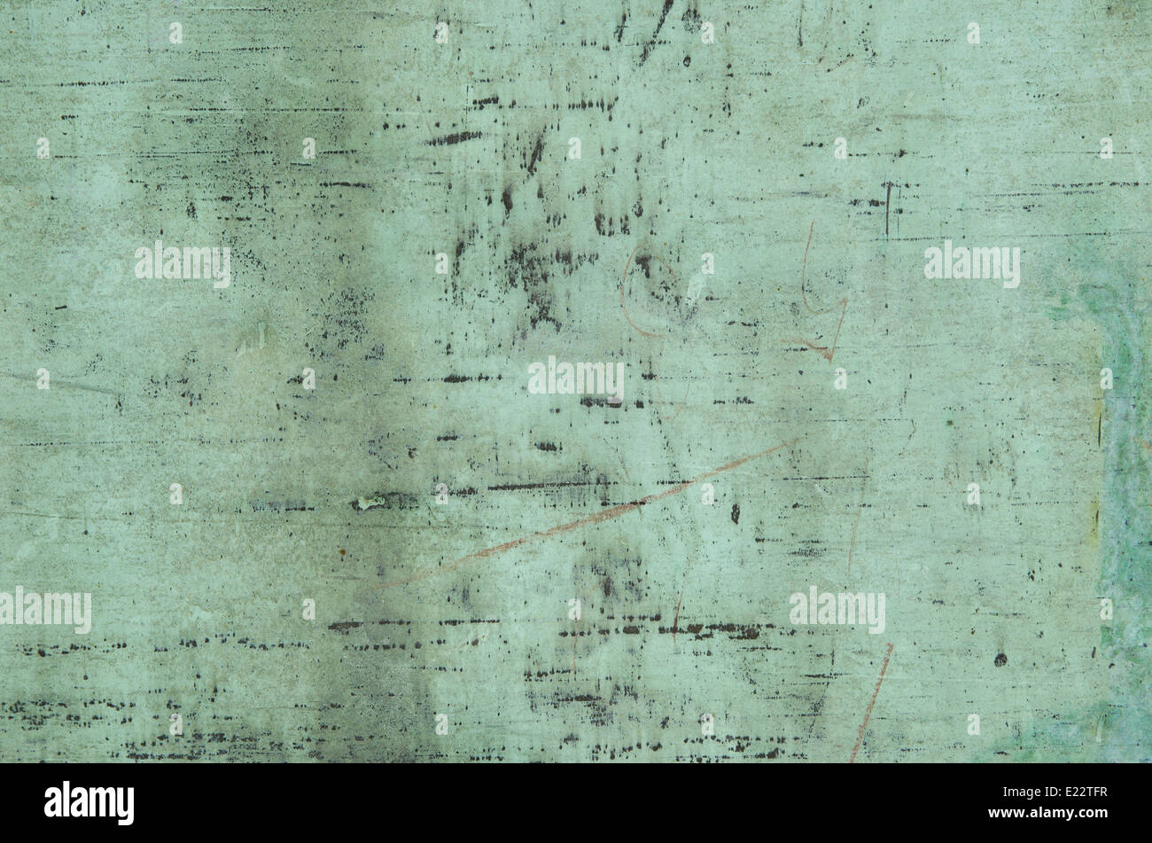 Sfondo di weathered e ossidate superficie di rame Foto Stock