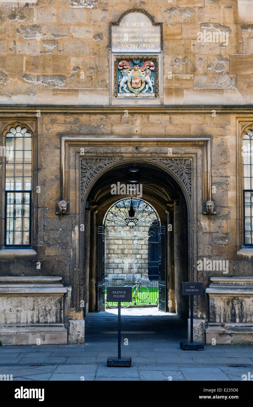 Biblioteca Bodleian Library di Oxford, Oxfordshire, England, Regno Unito Foto Stock