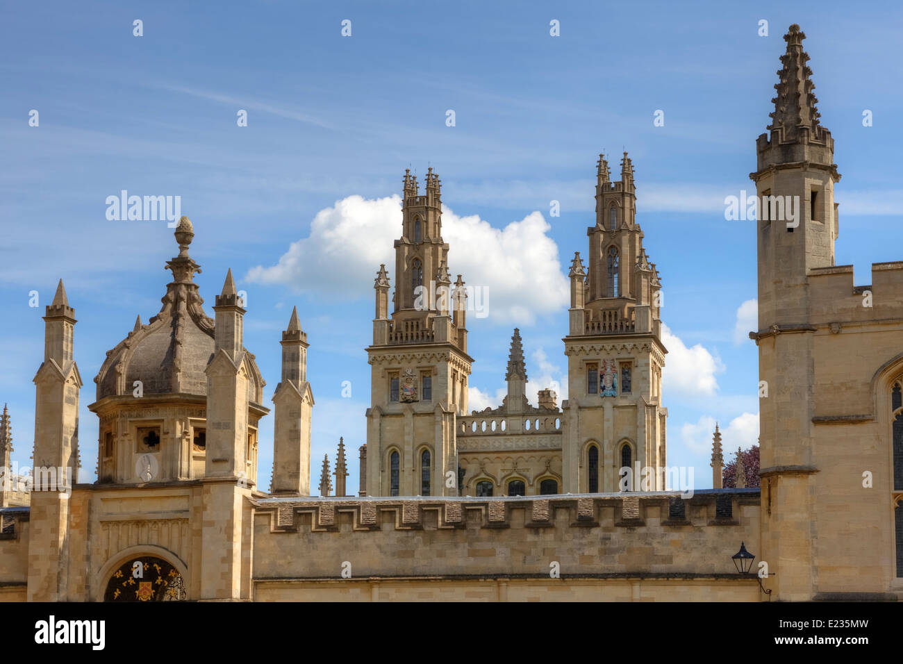 All Souls College di Oxford, Oxfordshire, England, Regno Unito Foto Stock