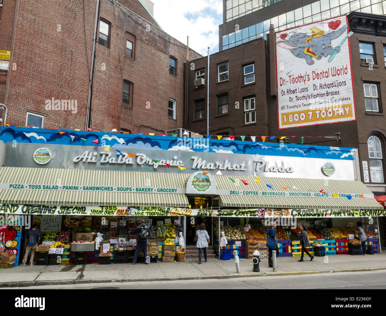 Ali Baba Organic Market Place, Chinatown, NYC, STATI UNITI D'AMERICA Foto Stock