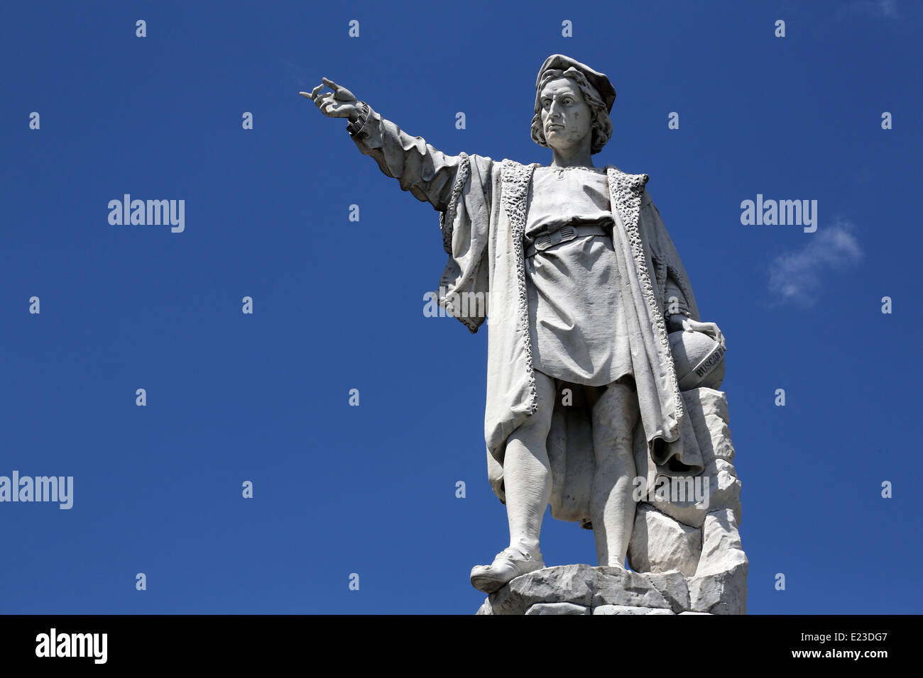 Monumento a Cristoforo Colombo (da Odoardo Tabacchi, 1892), Santa Margherita Ligure, Liguria, Italia Foto Stock