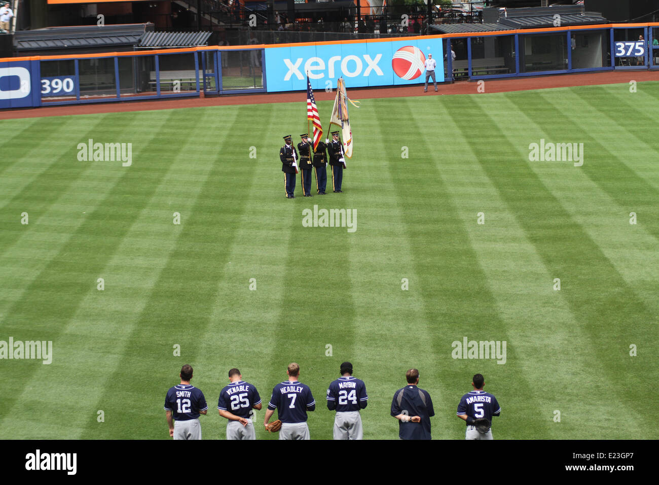 New York, New York, Stati Uniti d'America. 14 Giugno, 2014. San Diego Padres Vs. N.Y. Mets a credito Citifield: Bruce Cotler/Globe foto/ZUMAPRESS.com/Alamy Live News Foto Stock