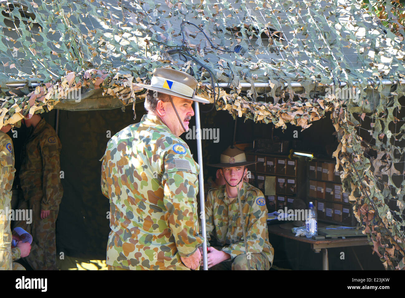 Personale dell'esercito australiano ad un tatuaggio militare di sydney, sydney, australia Foto Stock