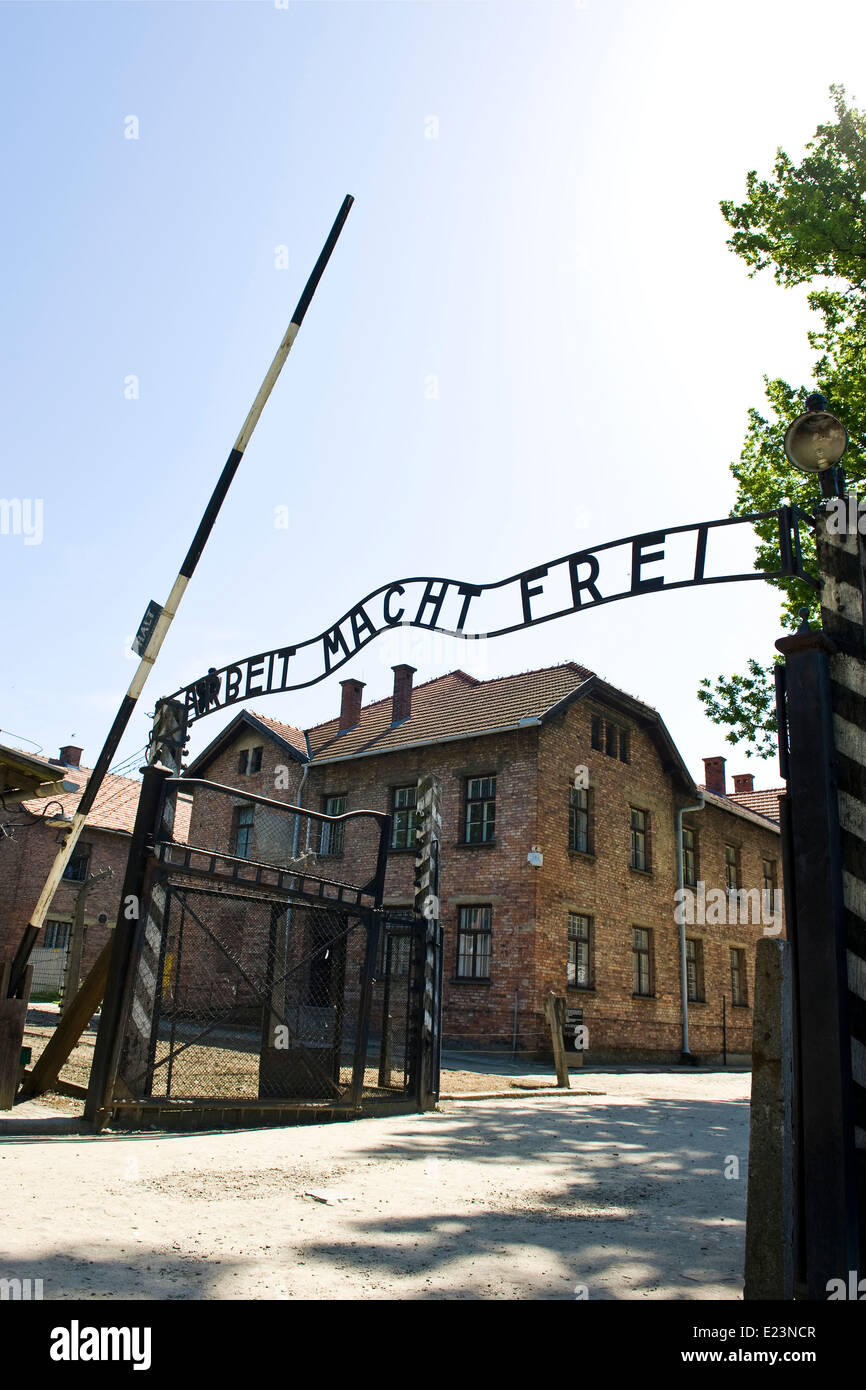 La Polonia, Auschwitz, campo di concentramento Foto Stock