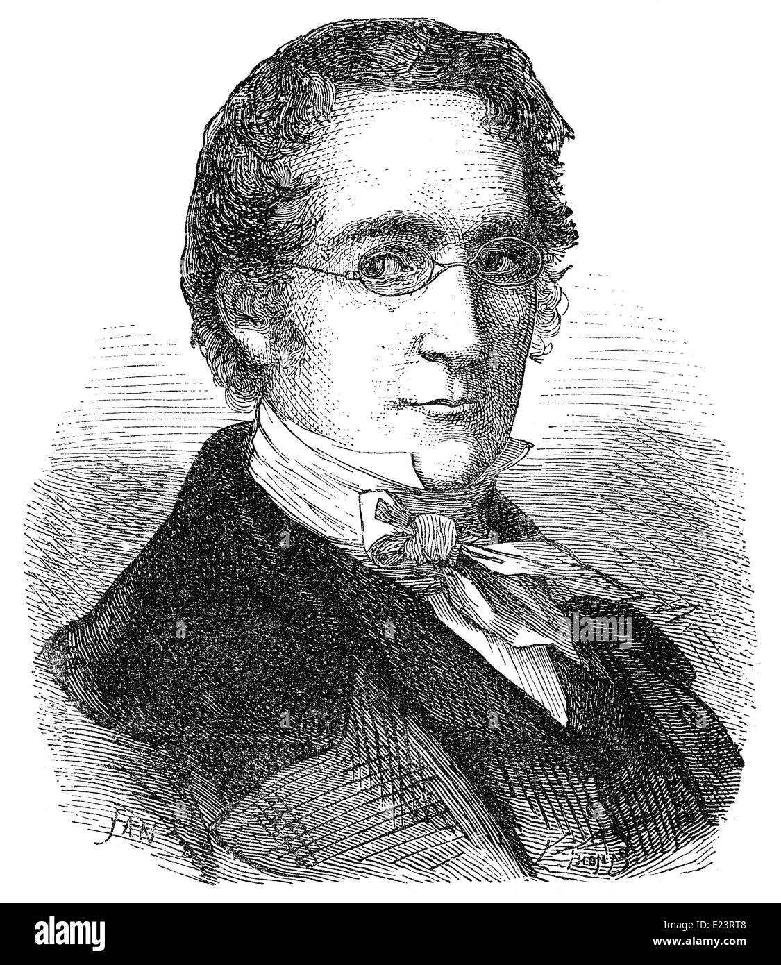 Joseph Louis Gay-Lussac, 1778 - 1850, un chimico francese e fisico, Foto Stock