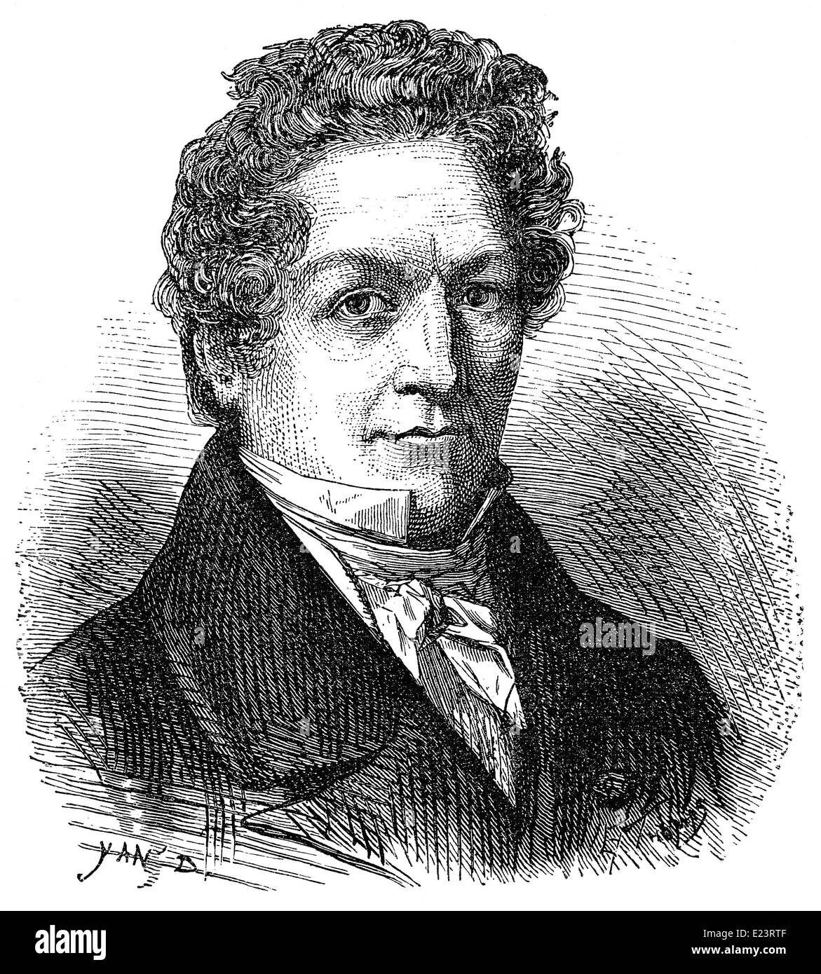 Louis Jacques Thénard, 1777- 1857 il chimico francese Foto Stock