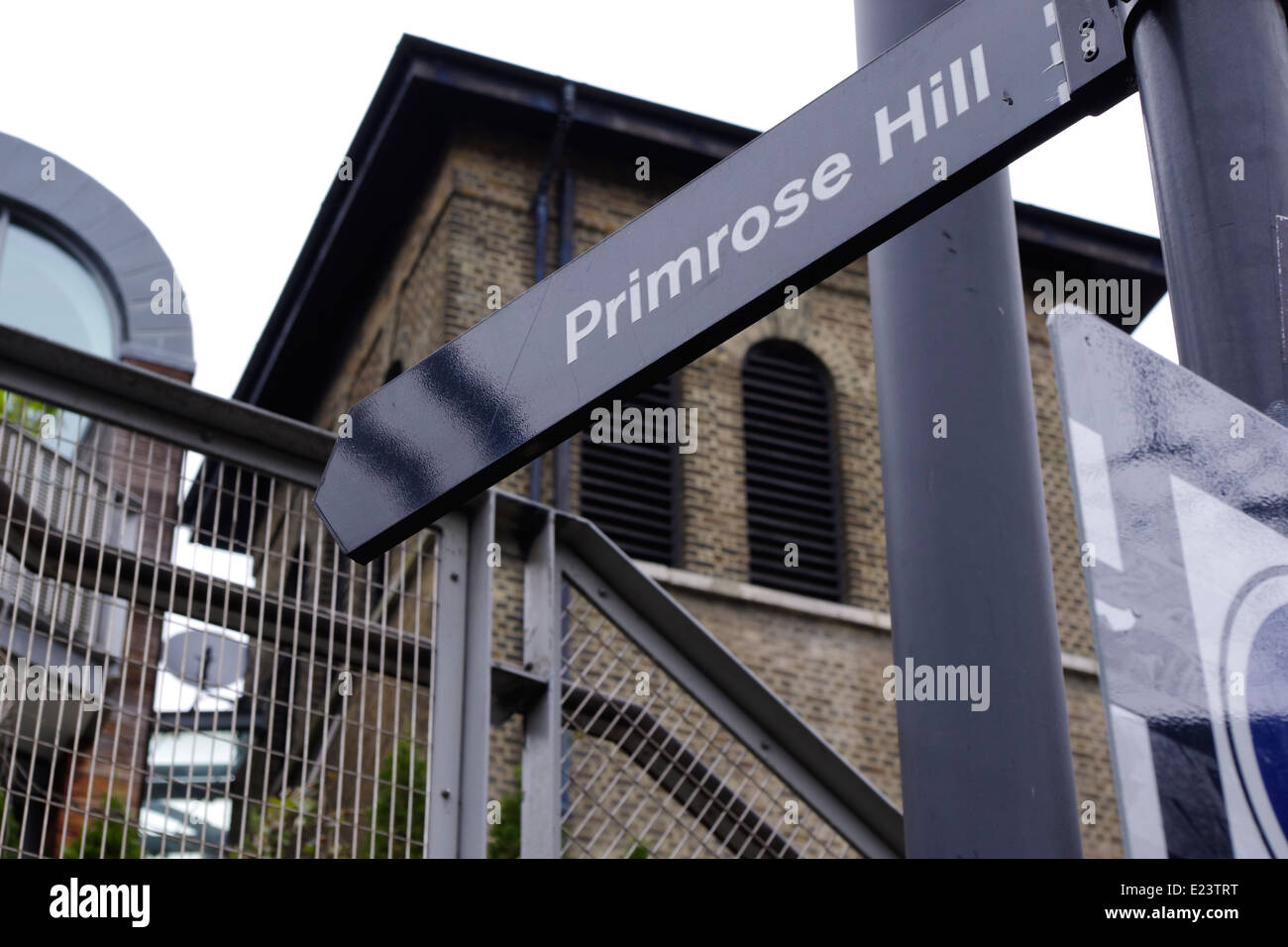 Cartello per Primrose Hill Foto Stock