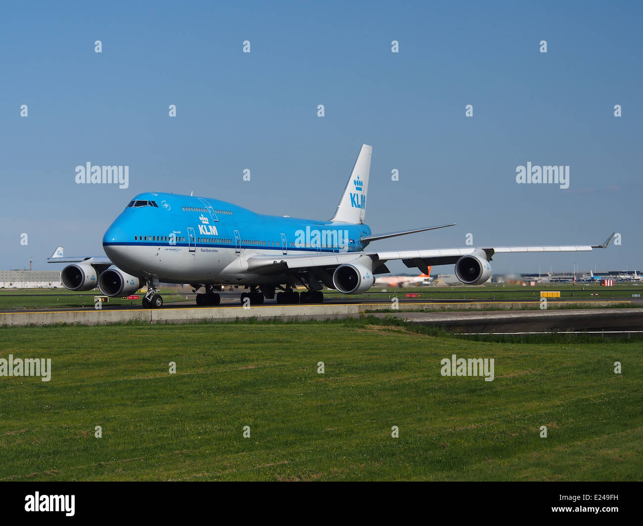 PH-BFK KLM Boeing 747-400 in rullaggio a Schiphol (AMS - EHAM), Paesi Bassi, 18maggio2014, PIC-2 Foto Stock