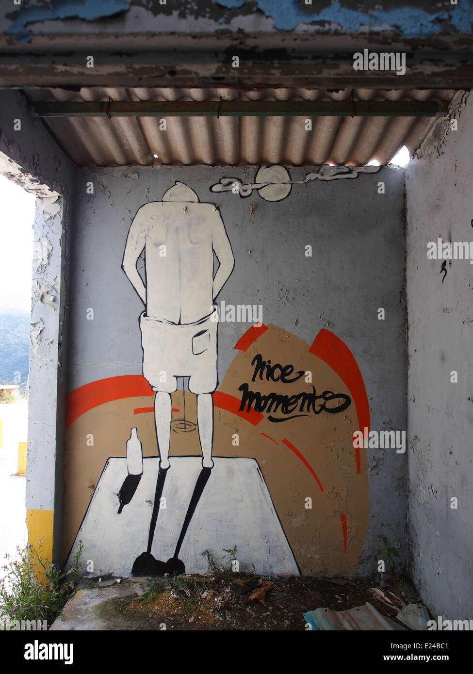 L'ex stazione di relè a microonde dell'USAF ACE-High System si trova a Lefkada, in Grecia. Faceva parte dell'infrastruttura di comunicazione dell'era della Guerra fredda, progettata per comunicazioni militari sicure. Foto Stock