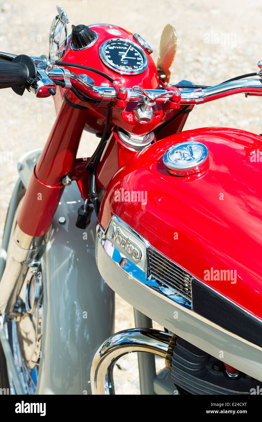 Norton Dominator. Classic british motociclo Foto Stock
