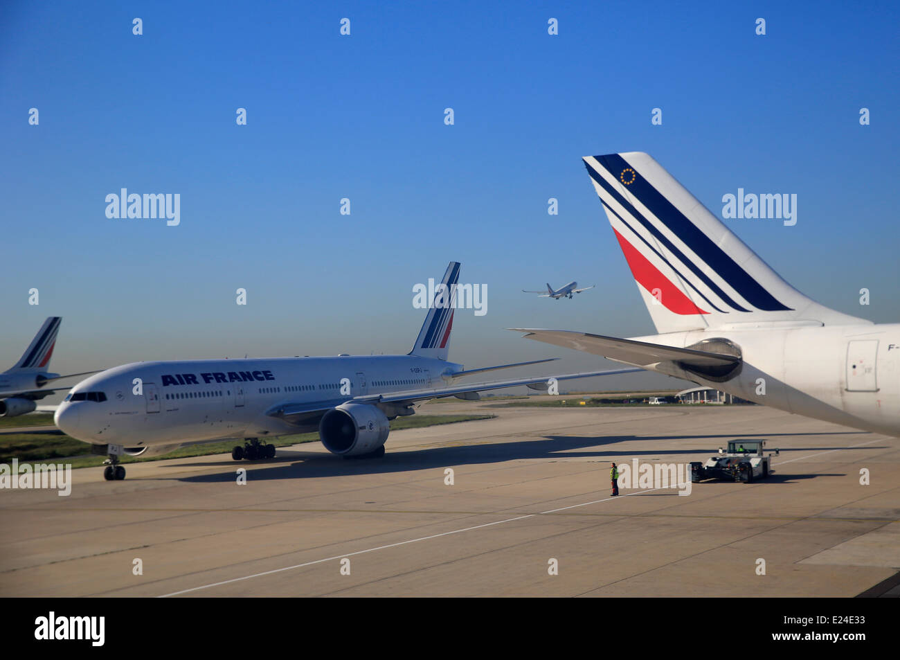 Aeroporto Charles de Gaulle di Parigi. Air France compagnia di bandiera. Foto Stock