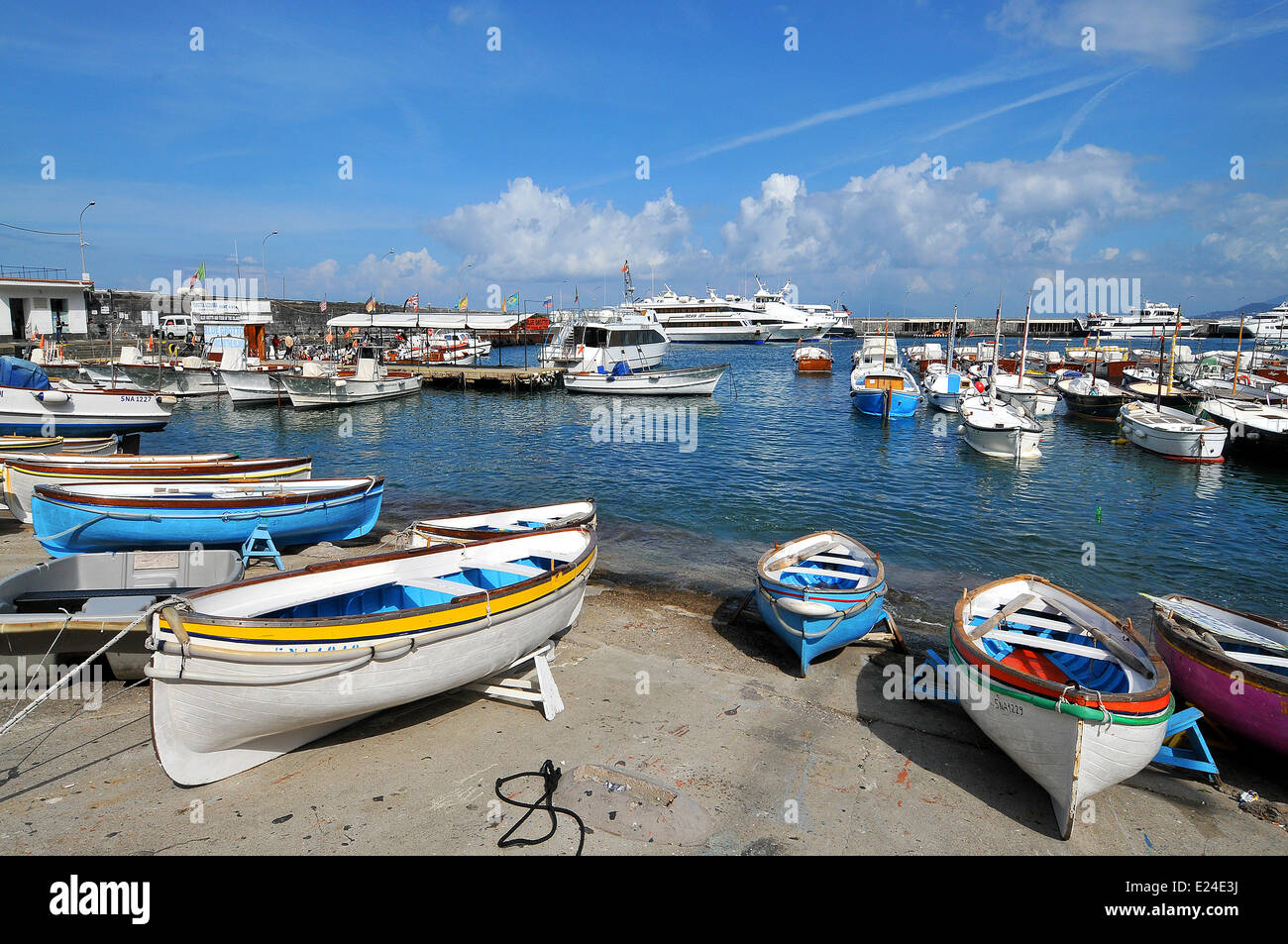 Marina Picolla dell isola di Capri. Foto Stock